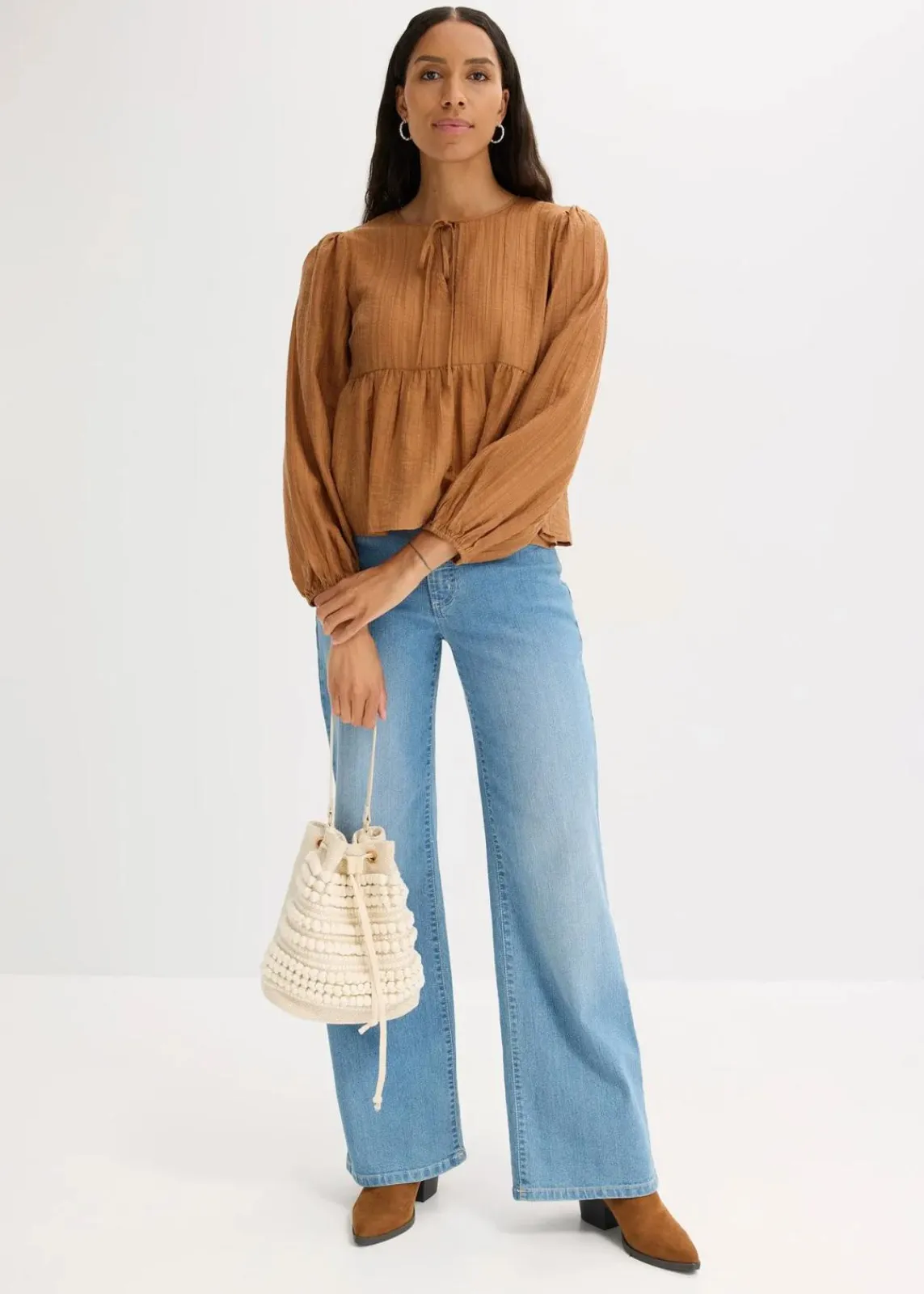 bonprix Bekleidung·Jacken & Mäntel|Blusen & Tuniken|Tunikabluse aus Lyocell kupfer