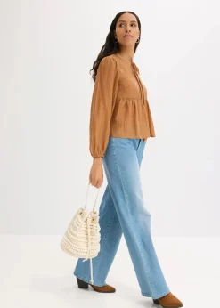 bonprix Bekleidung·Jacken & Mäntel|Blusen & Tuniken|Tunikabluse aus Lyocell kupfer