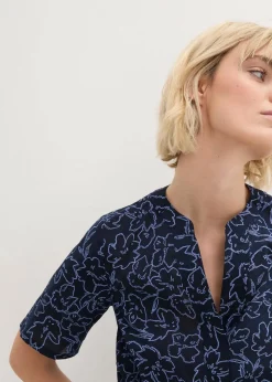 Tunikabluse aus reiner Baumwolle|bonprix Hot