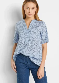 Tunikabluse aus reiner Baumwolle|bonprix Hot