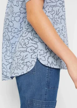 Tunikabluse aus reiner Baumwolle|bonprix Hot