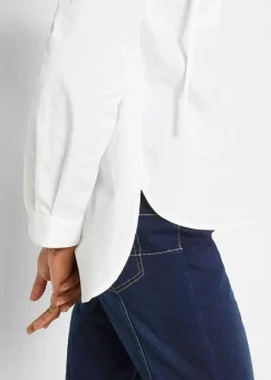 Tunikabluse aus reiner Bio-Baumwolle|bonprix New