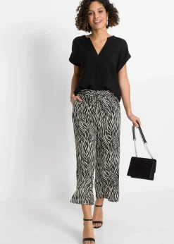 bonprix Bekleidung·Jacken & Mäntel|Nachhaltigere Materialien|Tunikabluse aus reiner Viskose schwarz