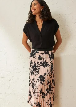 bonprix Bekleidung·Jacken & Mäntel|Nachhaltigere Materialien|Tunikabluse aus reiner Viskose schwarz