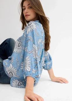 Tunikabluse aus softem Viskose-Mix|bonprix