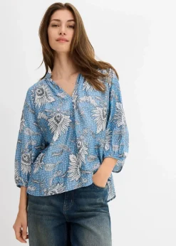 Tunikabluse aus softem Viskose-Mix|bonprix