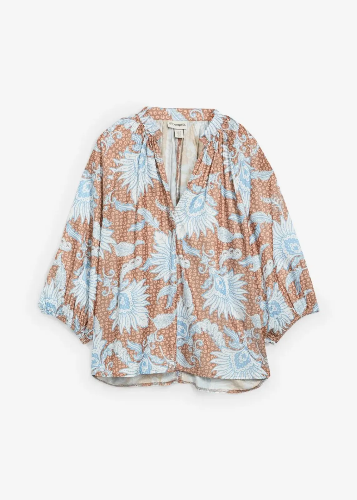 bonprix Blusen & Tuniken|Bekleidung·Jacken & Mäntel|Tunikabluse aus softem Viskose-Mix gewürzbraun