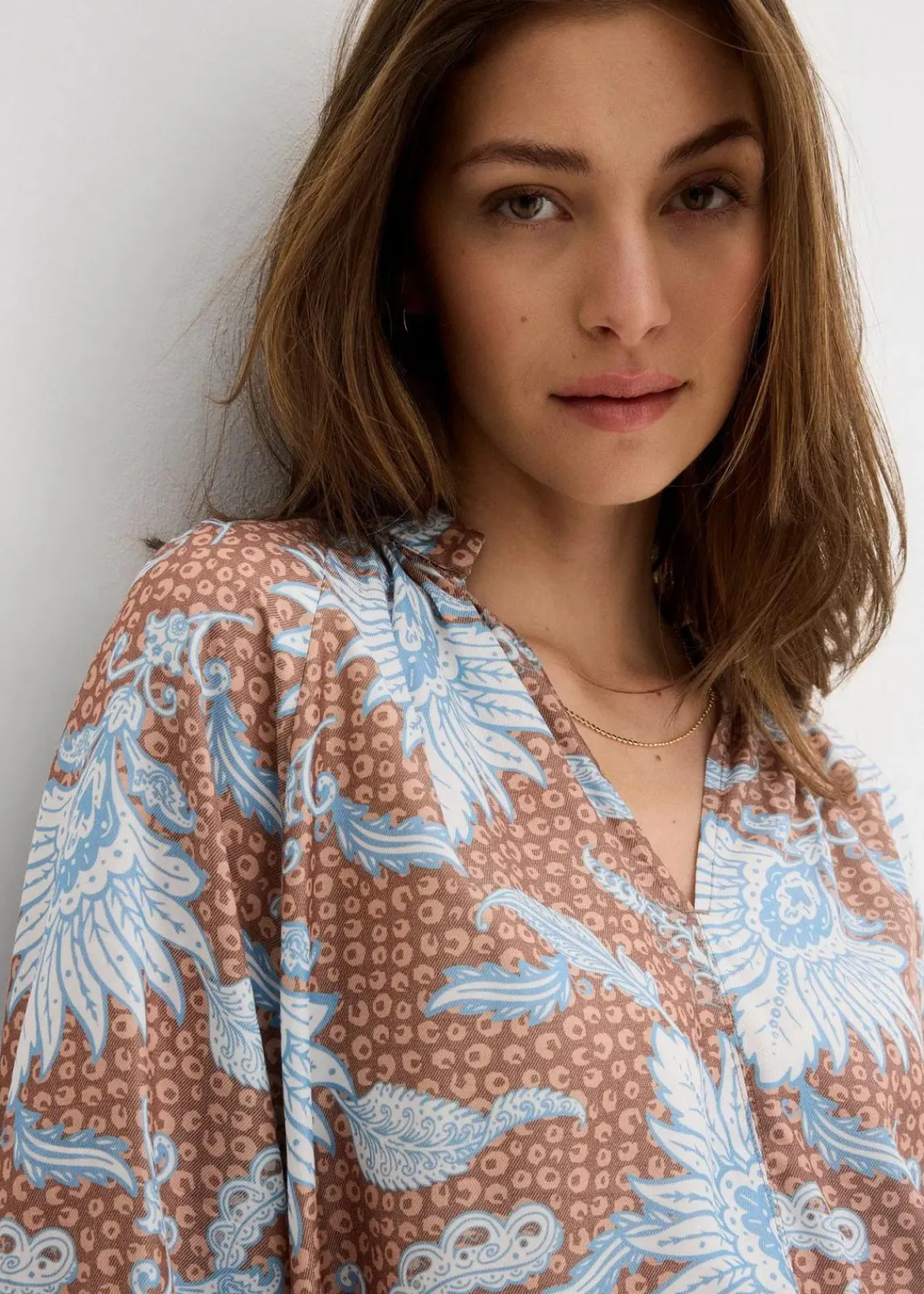 bonprix Blusen & Tuniken|Bekleidung·Jacken & Mäntel|Tunikabluse aus softem Viskose-Mix gewürzbraun