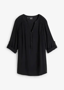 Tunikabluse aus softer Viskose|bonprix