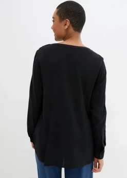 Tunikabluse aus softer Viskose|bonprix