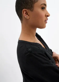 Tunikabluse aus softer Viskose|bonprix