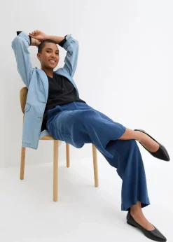 Tunikabluse aus softer Viskose|bonprix