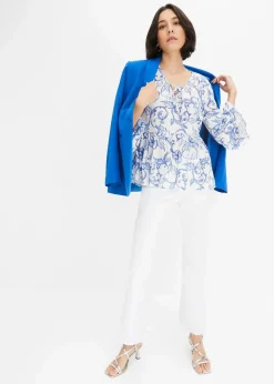 Tunikabluse aus strukturierter Viskose|bonprix