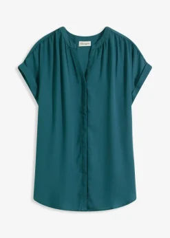 bonprix Blusen & Tuniken|Bekleidung·Jacken & Mäntel|Tunikabluse Georgette pfeffergrün