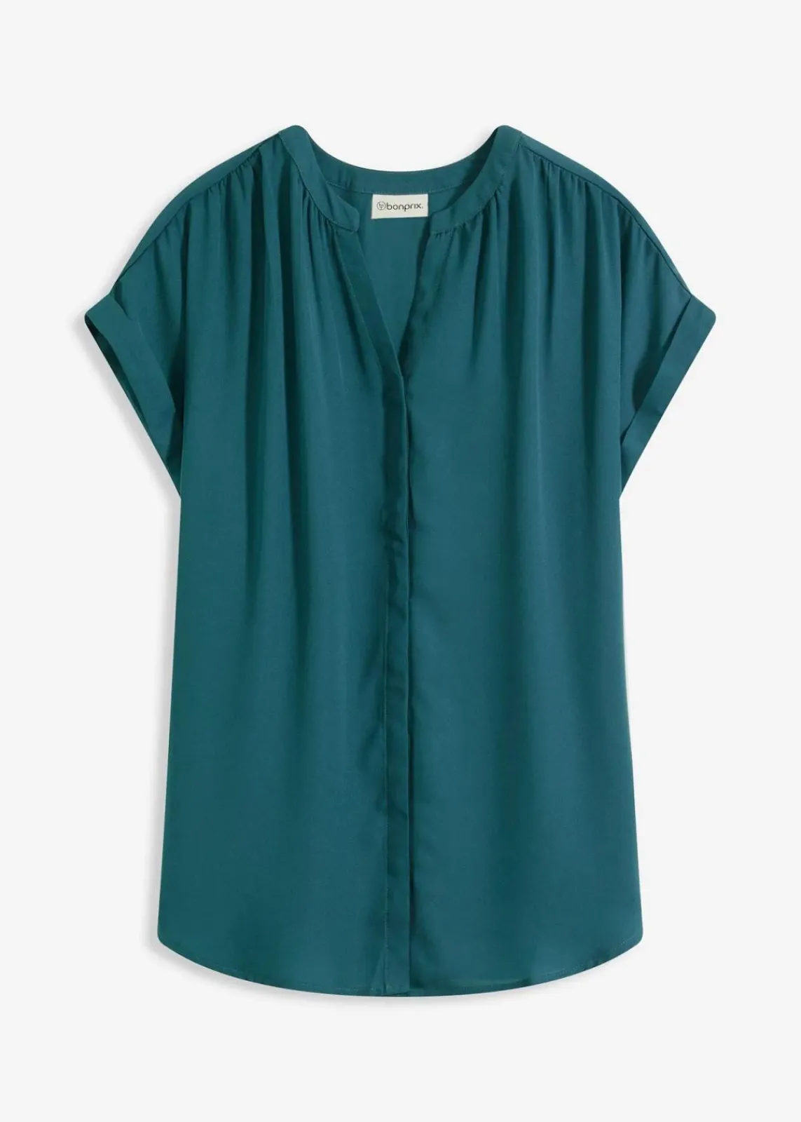 bonprix Blusen & Tuniken|Bekleidung·Jacken & Mäntel|Tunikabluse Georgette pfeffergrün