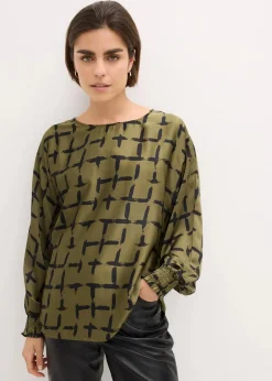 Tunikabluse mit Fledermausärmeln|bonprix Discount