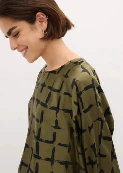 Tunikabluse mit Fledermausärmeln|bonprix Discount