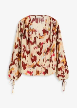 Tunikabluse mit metallischen Garn|bonprix Online