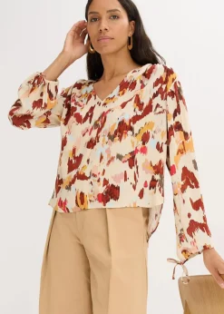 Tunikabluse mit metallischen Garn|bonprix Online