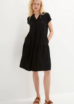 Tunikakleid aus feiner Viskose|bonprix