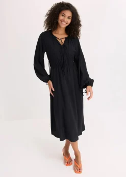 Tunika-Kleid aus fließendem Viskose-Mix|bonprix New