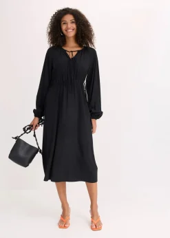 Tunika-Kleid aus fließendem Viskose-Mix|bonprix New