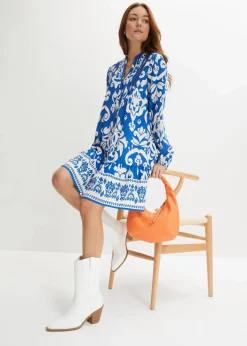 Tunika-Kleid aus fließender Viskose|bonprix Discount