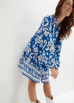 Tunika-Kleid aus fließender Viskose|bonprix Discount