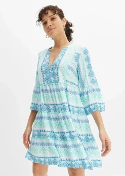 Tunika-Kleid aus fließender Viskose|bonprix