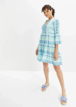 Tunika-Kleid aus fließender Viskose|bonprix