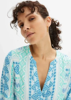 Tunika-Kleid aus fließender Viskose|bonprix