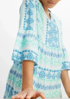 Tunika-Kleid aus fließender Viskose|bonprix