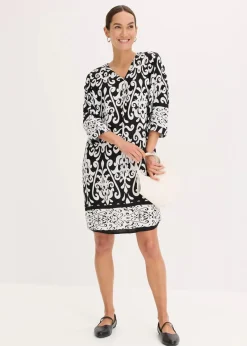 Tunika-Kleid aus fließender Viskose|bonprix Discount