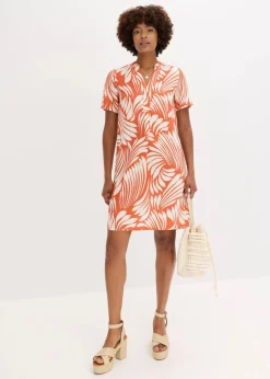 Tunika-Kleid aus fließender Viskose|bonprix