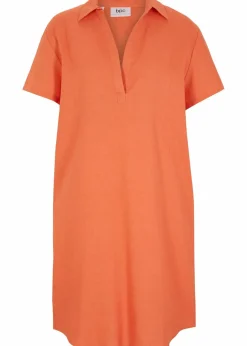 Tunika-Kleid aus leichtem Leinen-Mix|bonprix New