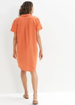 Tunika-Kleid aus leichtem Leinen-Mix|bonprix New