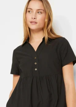 Tunika-Kleid aus reiner Baumwolle mit Lochstickerei|bonprix Clearance