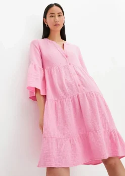 Tunika-Kleid aus reiner Baumwolle|bonprix New