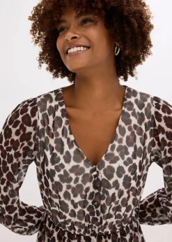 Tunika-Kleid aus softem Mesh|bonprix Discount