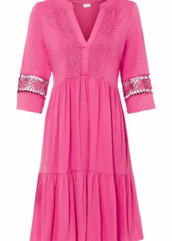 bonprix Nachhaltigere Materialien|Kleider|Tunika-Kleid aus softer Viskose pinklady
