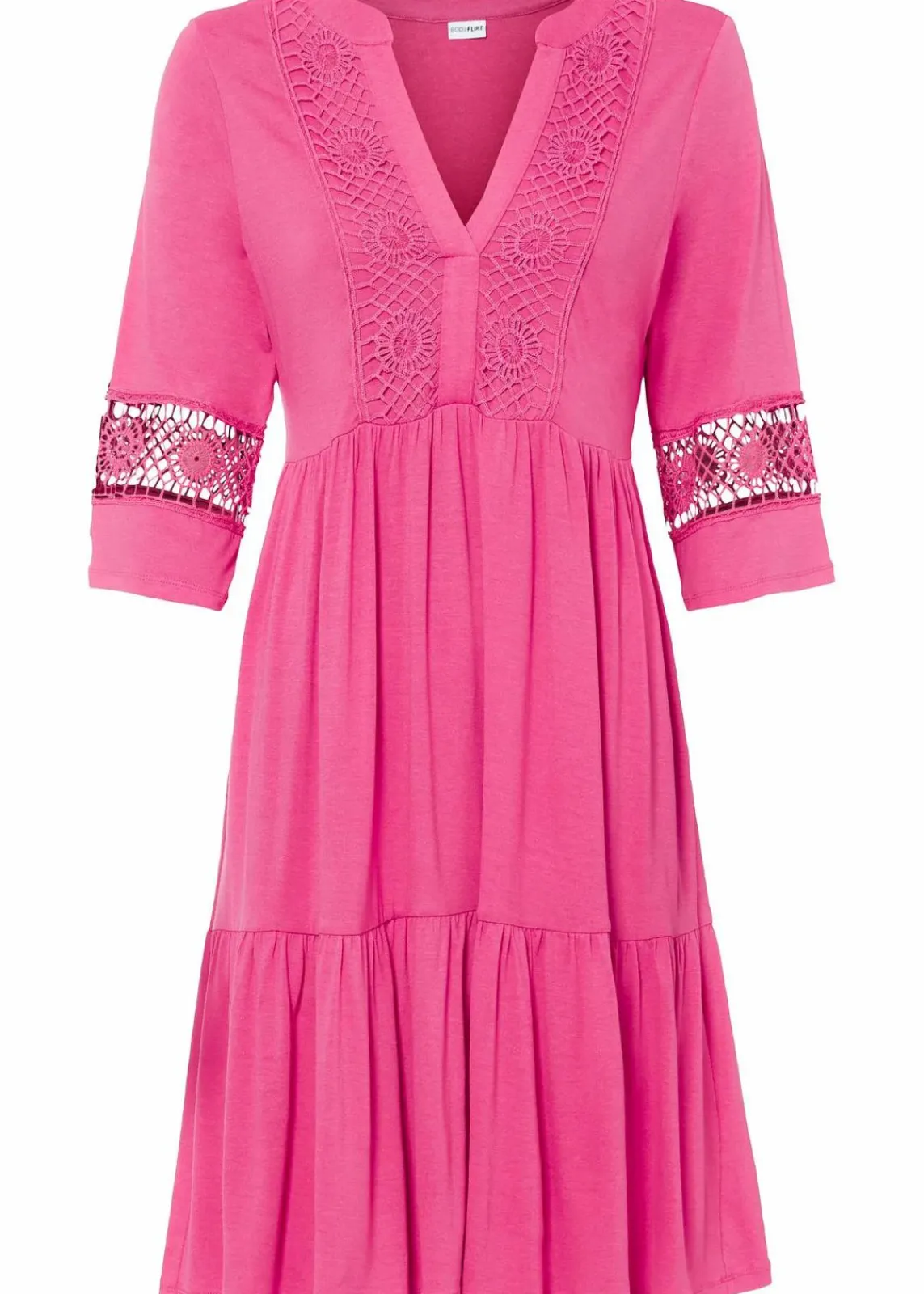bonprix Nachhaltigere Materialien|Kleider|Tunika-Kleid aus softer Viskose pinklady