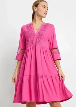 bonprix Nachhaltigere Materialien|Kleider|Tunika-Kleid aus softer Viskose pinklady