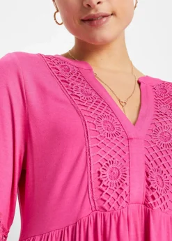 bonprix Nachhaltigere Materialien|Kleider|Tunika-Kleid aus softer Viskose pinklady