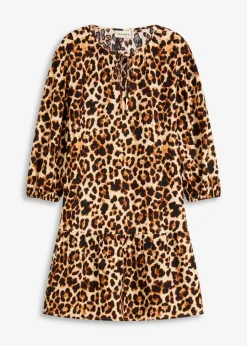 Tunika-Kleid aus strukturiertem Crêpe|bonprix Online