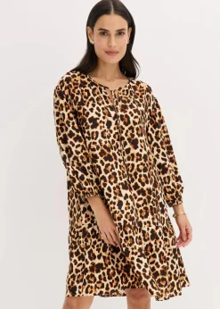 Tunika-Kleid aus strukturiertem Crêpe|bonprix Online