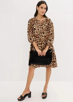 Tunika-Kleid aus strukturiertem Crêpe|bonprix Online