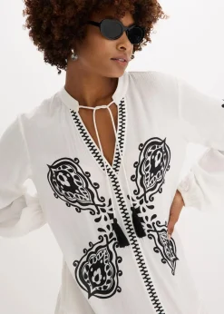 Tunika-Kleid aus strukturierter Viskose|bonprix Sale