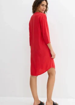 Tunika-Kleid aus Viskose-Mix mit Struktur Effekt|bonprix