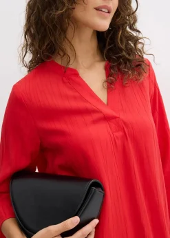 Tunika-Kleid aus Viskose-Mix mit Struktur Effekt|bonprix