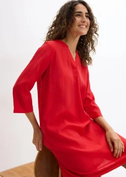 Tunika-Kleid aus Viskose-Mix mit Struktur Effekt|bonprix